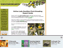 Tablet Screenshot of lady-gouldian-finch-breeding-expert-guide.com